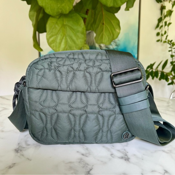 lululemon athletica Bags Lululemon Quilted Embrace Crossbody Bag Smoked Spruce Green Poshmark